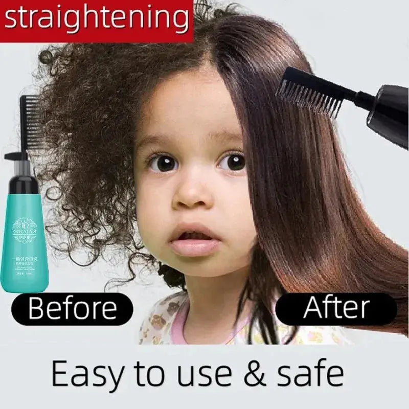 Hair Straightening Cream And Comb Set Nourishing No Hurting Repair Damaged Hair Keratin Smooth Care Improving Frizziness Ionperm Nova Trendz