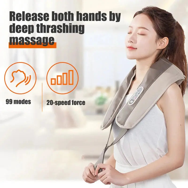 Home Neck Massager, Shiatsu Portable Shoulder Massager For Tissue Relief And Muscle Relaxation, Suitable For Multiple Scenarios Nova Trendz