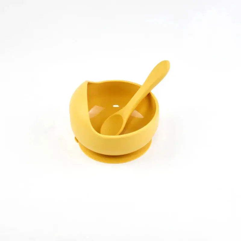Silicone Baby Bowl Self feeding Training Snail Bowl Infant Anti Drop Sucker Set With Spoon Set Children's Feeding Tableware Nova Trendz