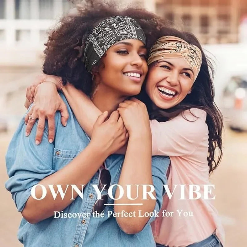 New Yoga Hair Tie Women's Crossnut Headband European and American Print Fashion Hairband Hair Accessories  Sports Headband Nova Trendz