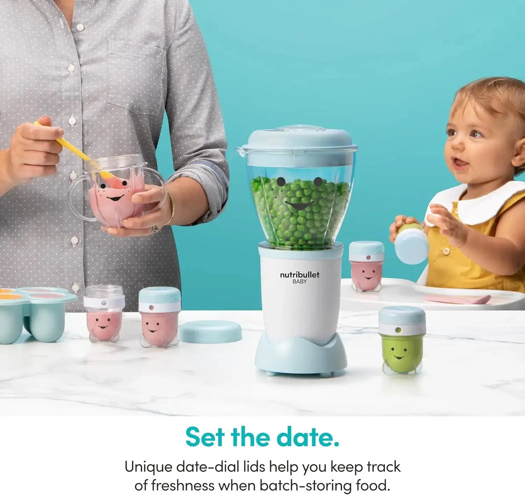 NBY-50100 Baby Complete Food-Making System, 32-Oz, White, Blue, Clear Nova Trendz