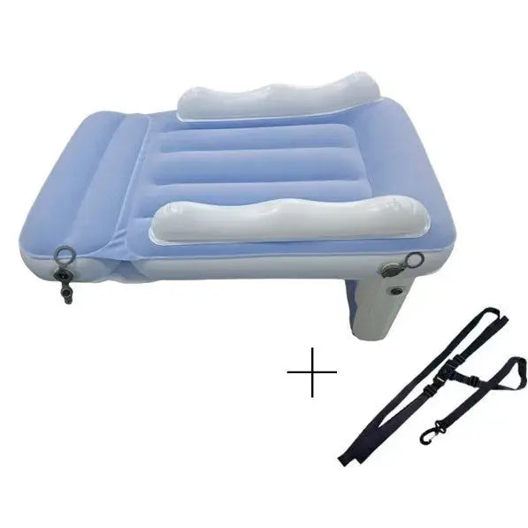 New Baby Comfort Sleep Inflatable Mattress Kids Car Outdoor Universal Camping Travel Lightweight Flocked Air Mattress Nova Trendz