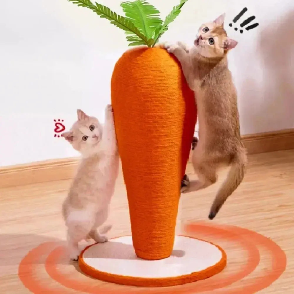 Carrot Cat Tree Cute Cats Sisals Carrots Pet Supplies Post Home Crawling Frame Pets Cats Fun Toys Sisal for Cat Scratching Rack Nova Trendz