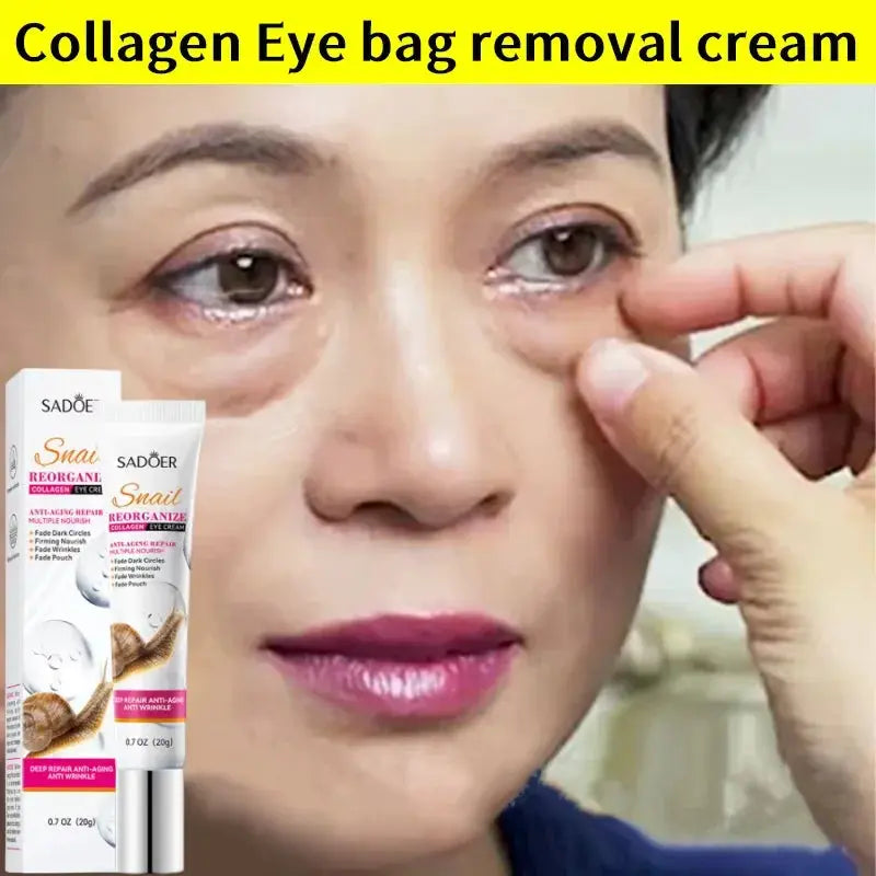 Remove Eyes Bags Eye CreamSnail Collagen Anti Dark Circles Anti-wrinkleMoisturizing Firming Beauty Eyes SkinCare Products Nova Trendz