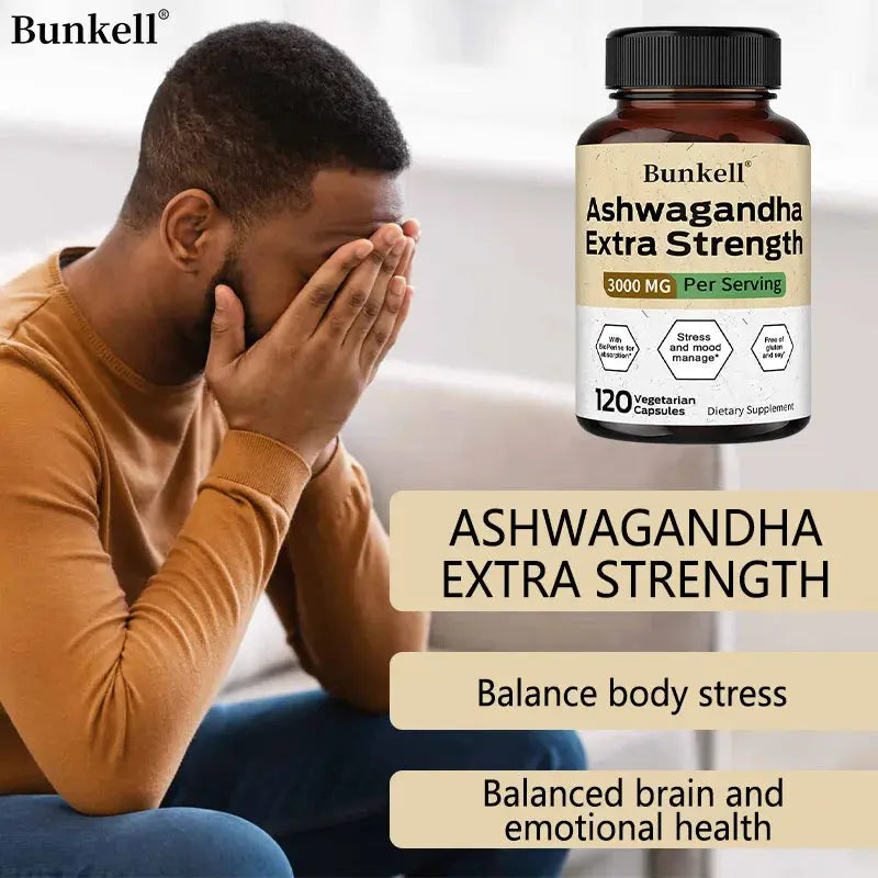 Ashwagandha 3000 mg capsules to help balance stress and manage mood Nova Trendz