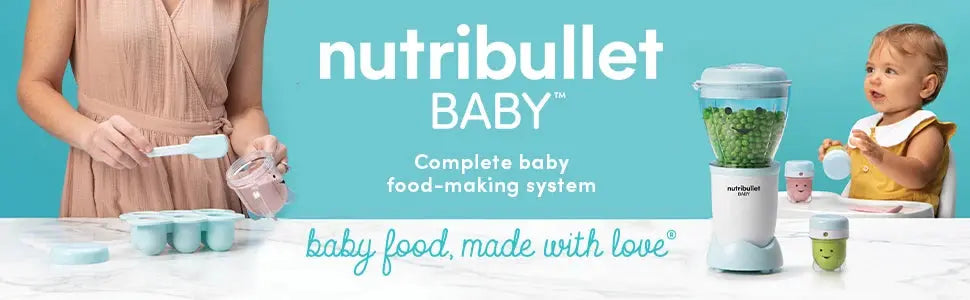 NBY-50100 Baby Complete Food-Making System, 32-Oz, White, Blue, Clear Nova Trendz