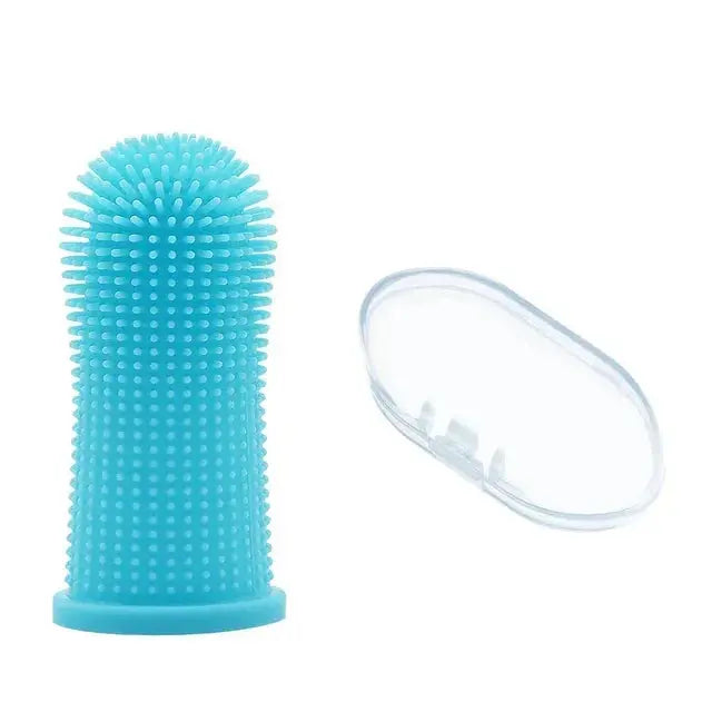 Dog Super Soft  pet Finger Toothbrush Teeth Cleaning Breath Care Nontoxic Silicone Tooth Brush Cat dog toothbrush pet products - Nova Trendz