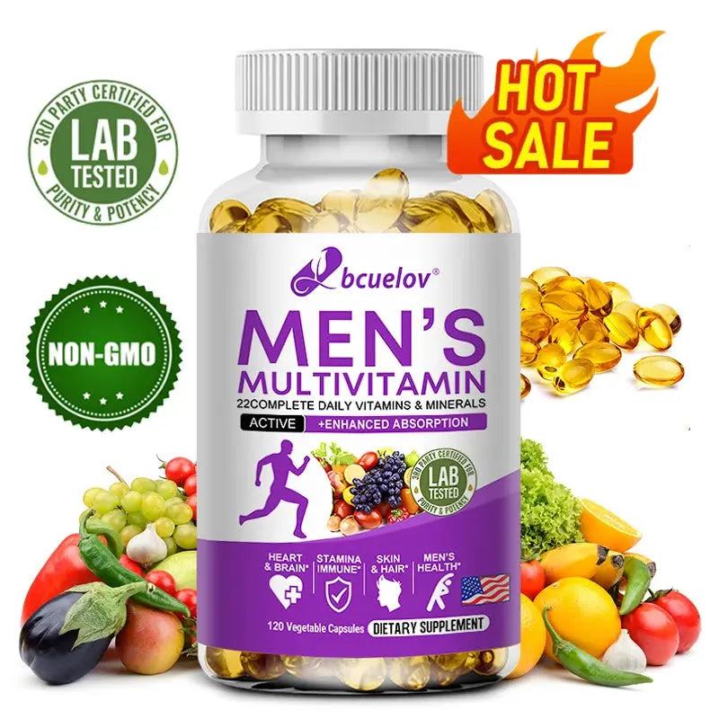 Men's Daily Multivitamin - 22 Vitamins & Minerals, Dietary Supplement for Immunity, Energy, Digestion, Skin, and Overall Health Nova Trendz