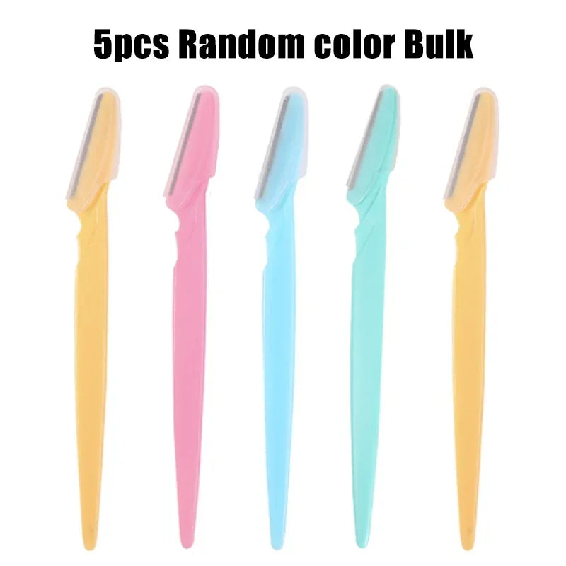 5/10/30/40/66pcs Eyebrow Razors Kit Facial Eye Brow Trimmer Multifunction Facial Hair Removal Tool with Container Safety Beauty