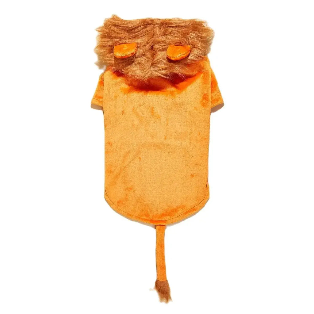 The Lion King Dog Halloween Costume Pet Lion Hoodie for Small Dogs ( Orange) - Nova Trendz