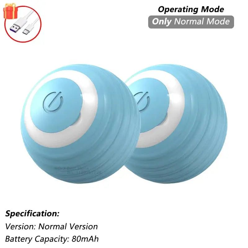 Cat Interactive Ball Toy, Automatic Rolling Ball with Tail, Rechargeable Smart Pet Interactive Toy, Intelligent Mouse for Cat - Nova Trendz