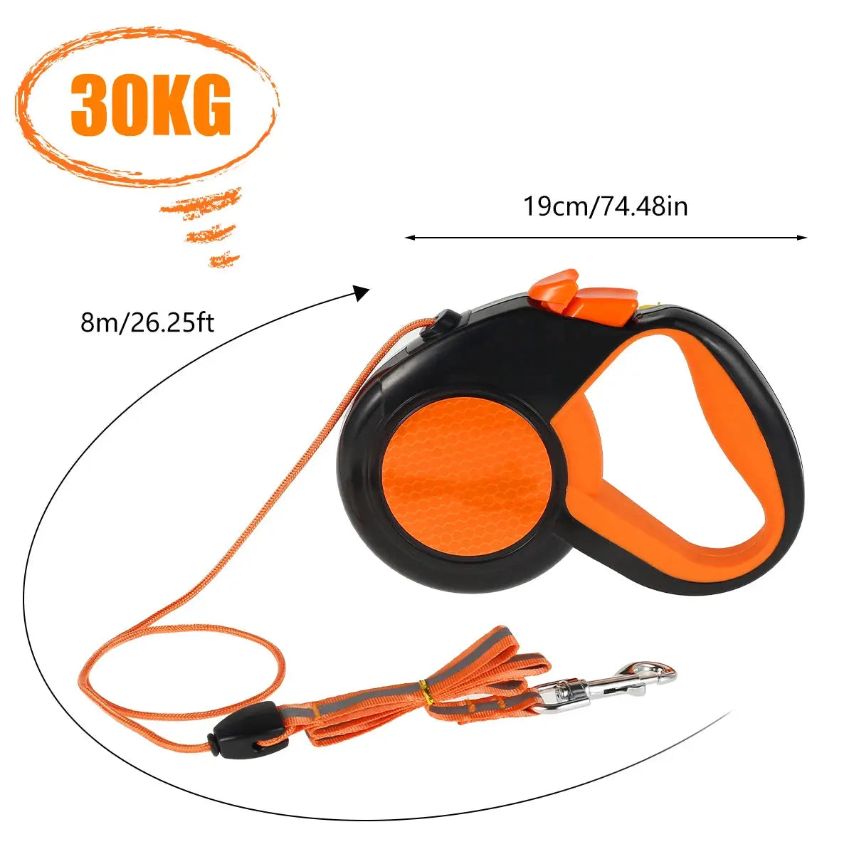 Hands Free Dog Leash Reflective Leash with Waist Bag Retractable Elastic Belt Dog Traction Rope for Running Walking Pet Products - Nova Trendz