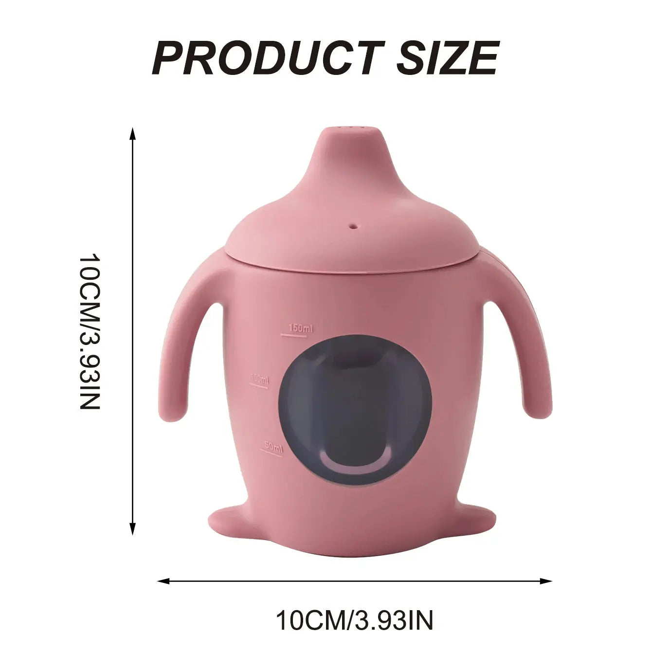 Color Kids 1PCS Silicone Penguin Sippy Cup Transparent Baby Water Bottle BPA Free Leakproof  Portable Infant Cup Baby Gifts Nova Trendz