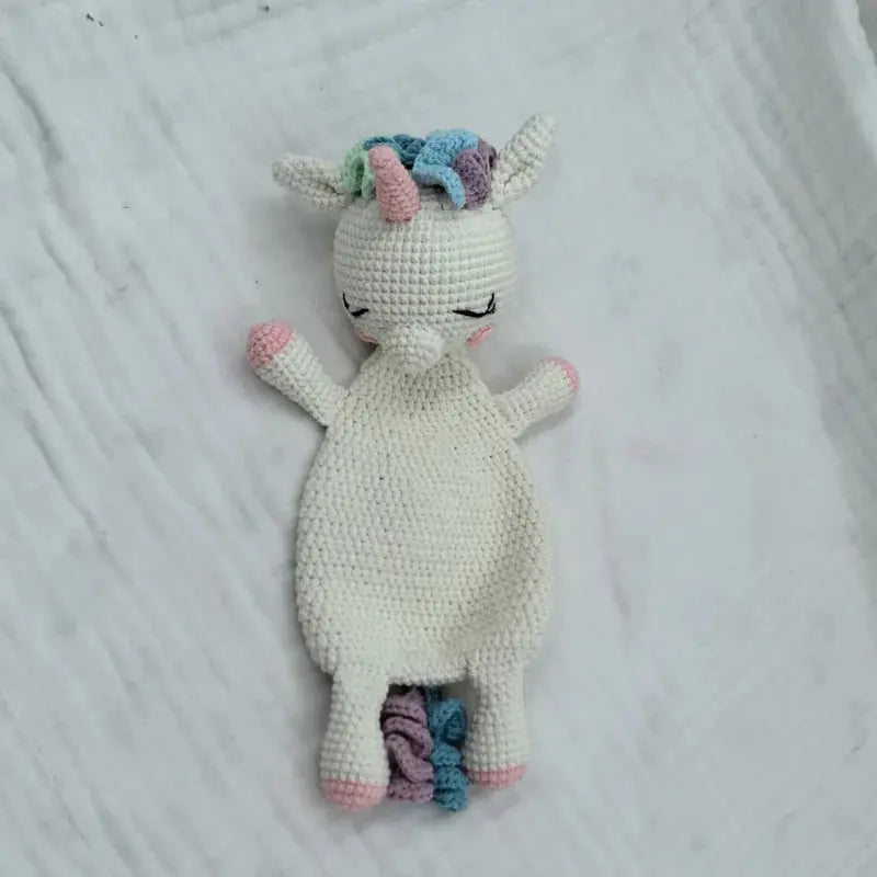 Baby Security Blanket Towel Feeding Bib Soft Towel Cotton Burping Cloth Infant Shower Gift Knitted Lovely Animal Rattle Sleep To Nova Trendz