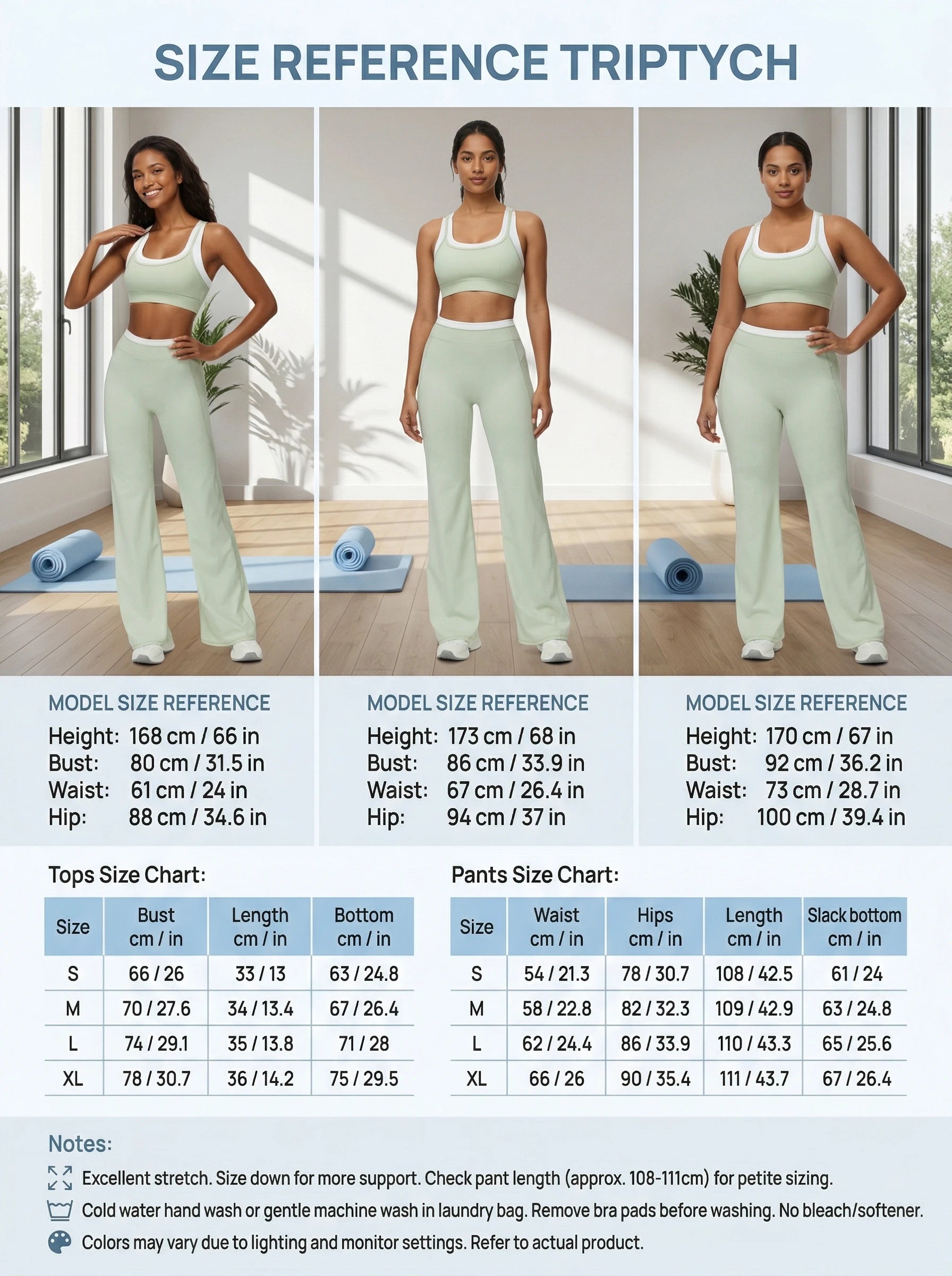 Airila Women's Yoga Set 2 Pcs Sportswear Color Blocked Tracksuit High Waist Flare Crop Top Athletic Gym & Daily Fitness Nova Trendz