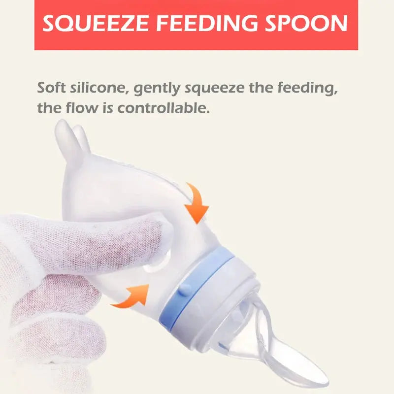 Baby Feeding Bottle Dolphin Silicone Rice Cereal Spoon Newborn Tableware Baby Goods Feeding Spoon Nova Trendz