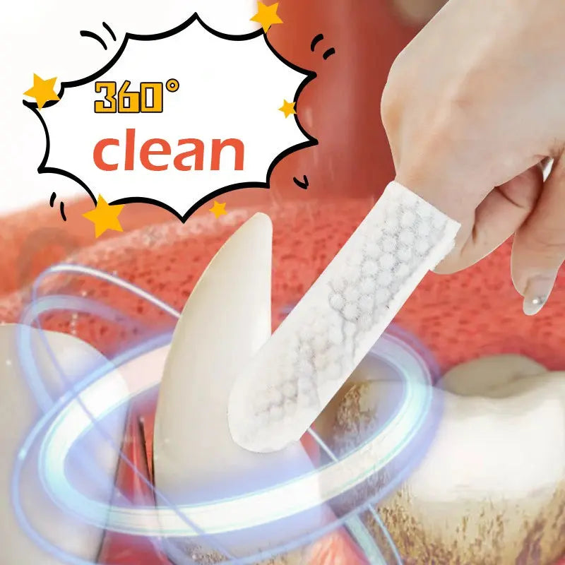 Pet cleaning products Disposable finger toothbrush Pet teeth cleaning finger covers wet wipes  Dog and cat oral cleaning Nova Trendz