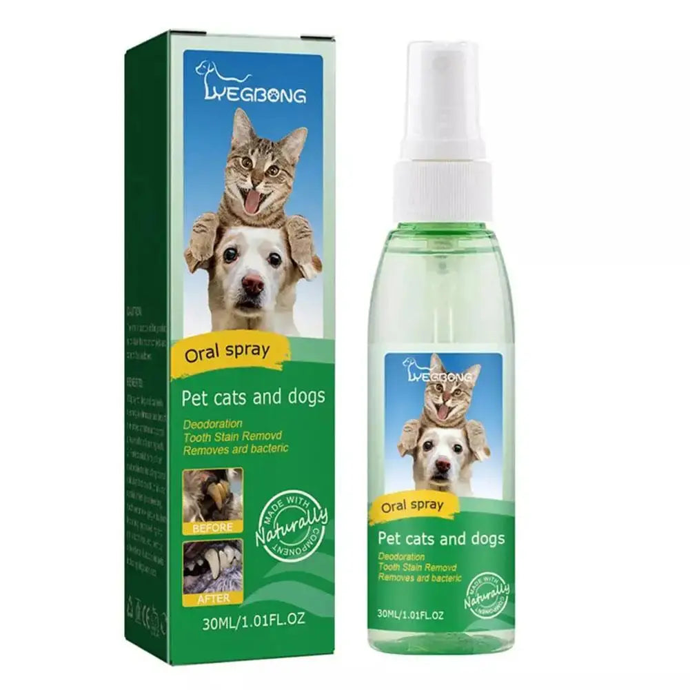 30ml/Bottle Dog Oral Spray Dog And Cat Tooth Cleaning Spray Tooth Spray Dog Oral Spray Pet Breath Freshener Oral Spray Nova Trendz