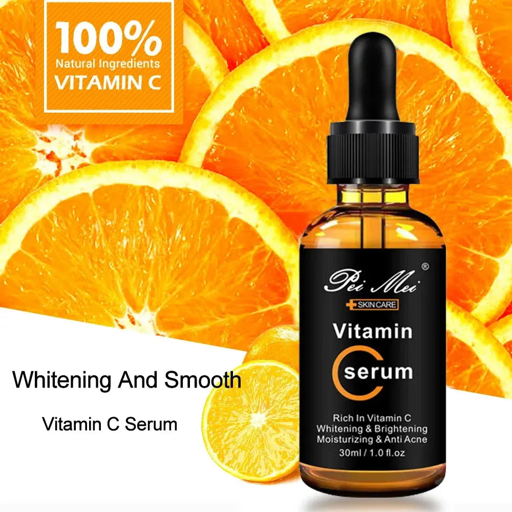 Skincare Products Vitamin C Facial Serum Brighten Skin Lighten Spots Hyaluronic Acid Face Essence Skin Care Products 30ml Nova Trendz