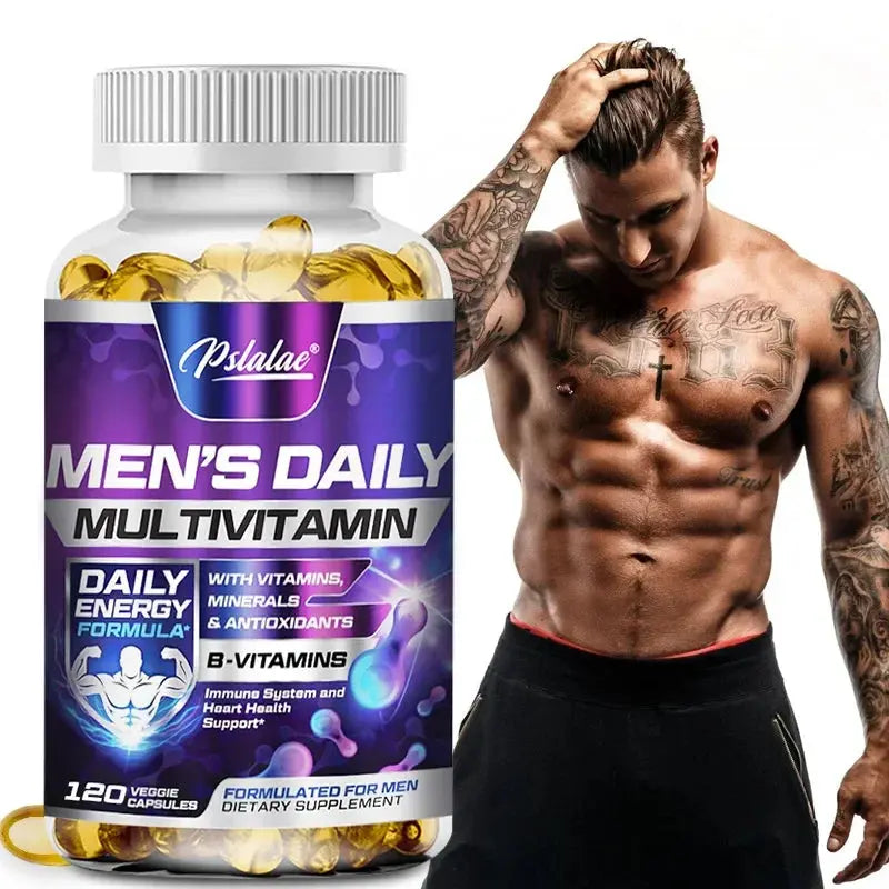 Men's Daily Multivitamin Supplement - Provides Cognitive Brain Health, Energy and Stamina, and Muscle Mass Vegan Nova Trendz