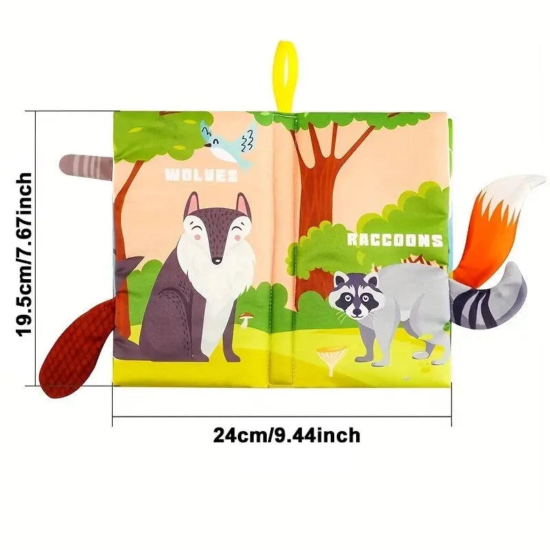 Baby Books Toys, Baby Books 0-6 Months, 3PCS Touch and Feel Cloth Crinkle Soft Books, Toys for 0-3-6-12-18 Months Infant Newborn - Nova Trendz