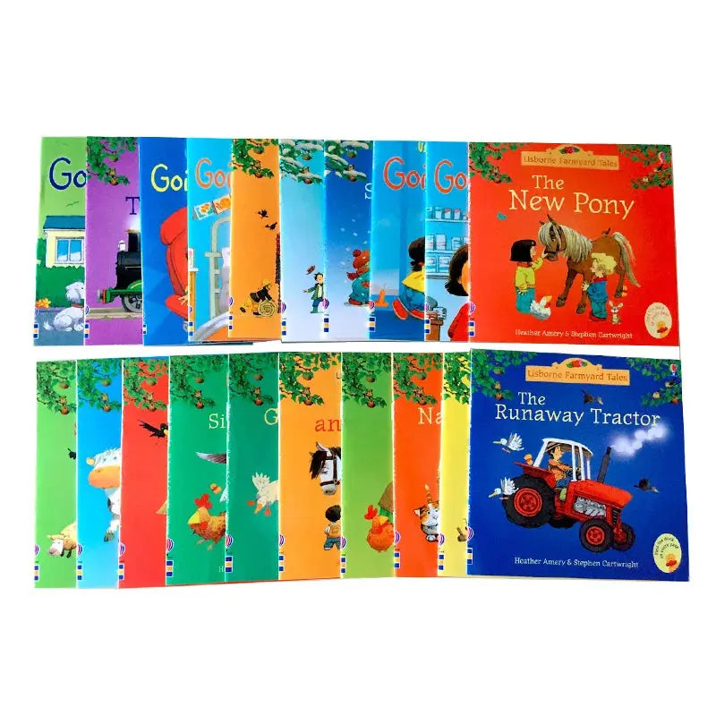 20Books/set 15X15Cm Kids Usborne Picture Books for Children Baby Famous Story English Child Book Educativo Infantil - Nova Trendz