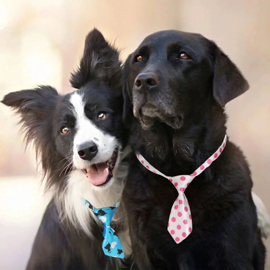 25/50/100pcs Bulk Dog Ties Mix Colors Cat Dog Neckties Dog Grooming Accessories Adjustable Small Dogs Bowties Supplies - Nova Trendz