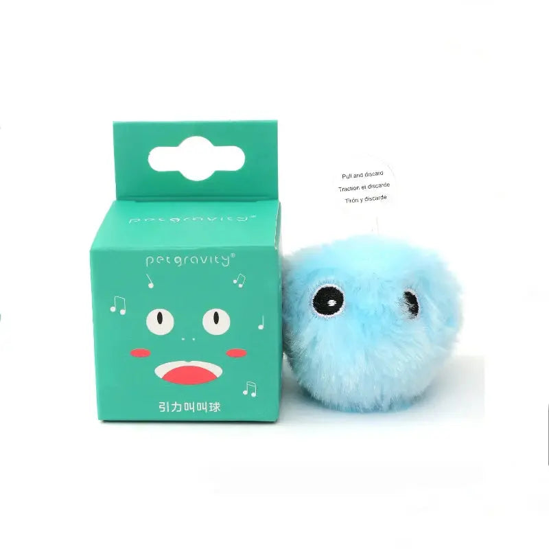 Interactive Ball Smart Cat Toys Plush Electric Catnip Training Toy Kitten Touch Sounding Pet Product Squeak Toy Ball - Nova Trendz