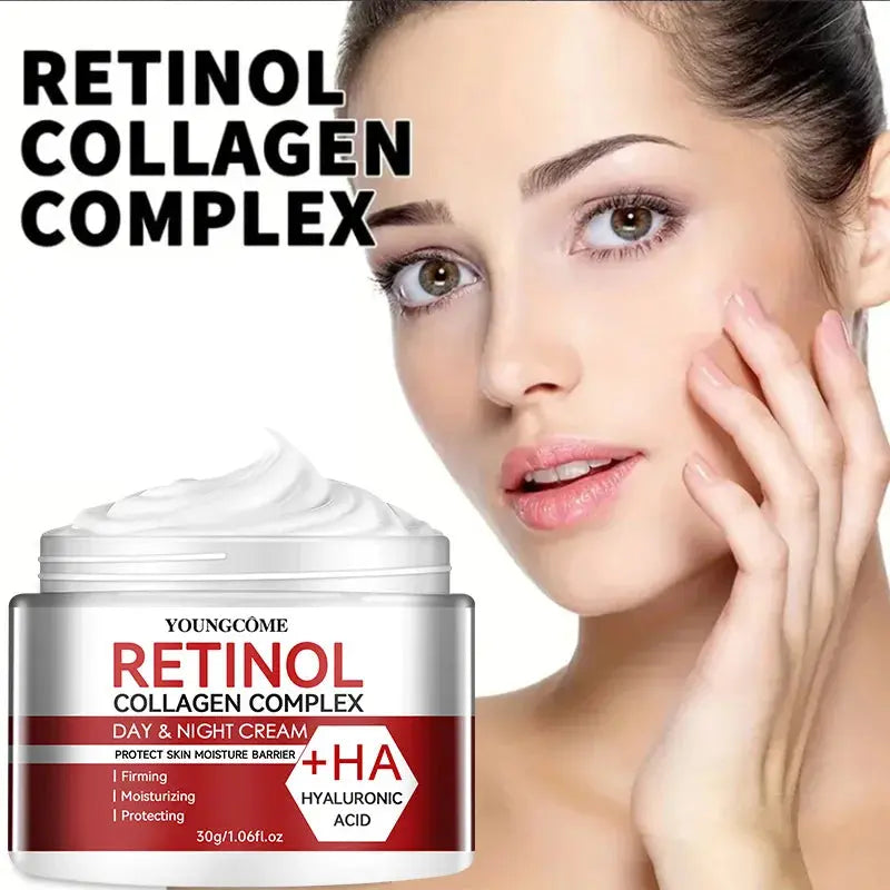 Retinol Collagen Facial Care Moisturizing Cream Deep Hydration  Suitable for dry Aging Face Cream Moisturizing Skin Repair - Nova Trendz