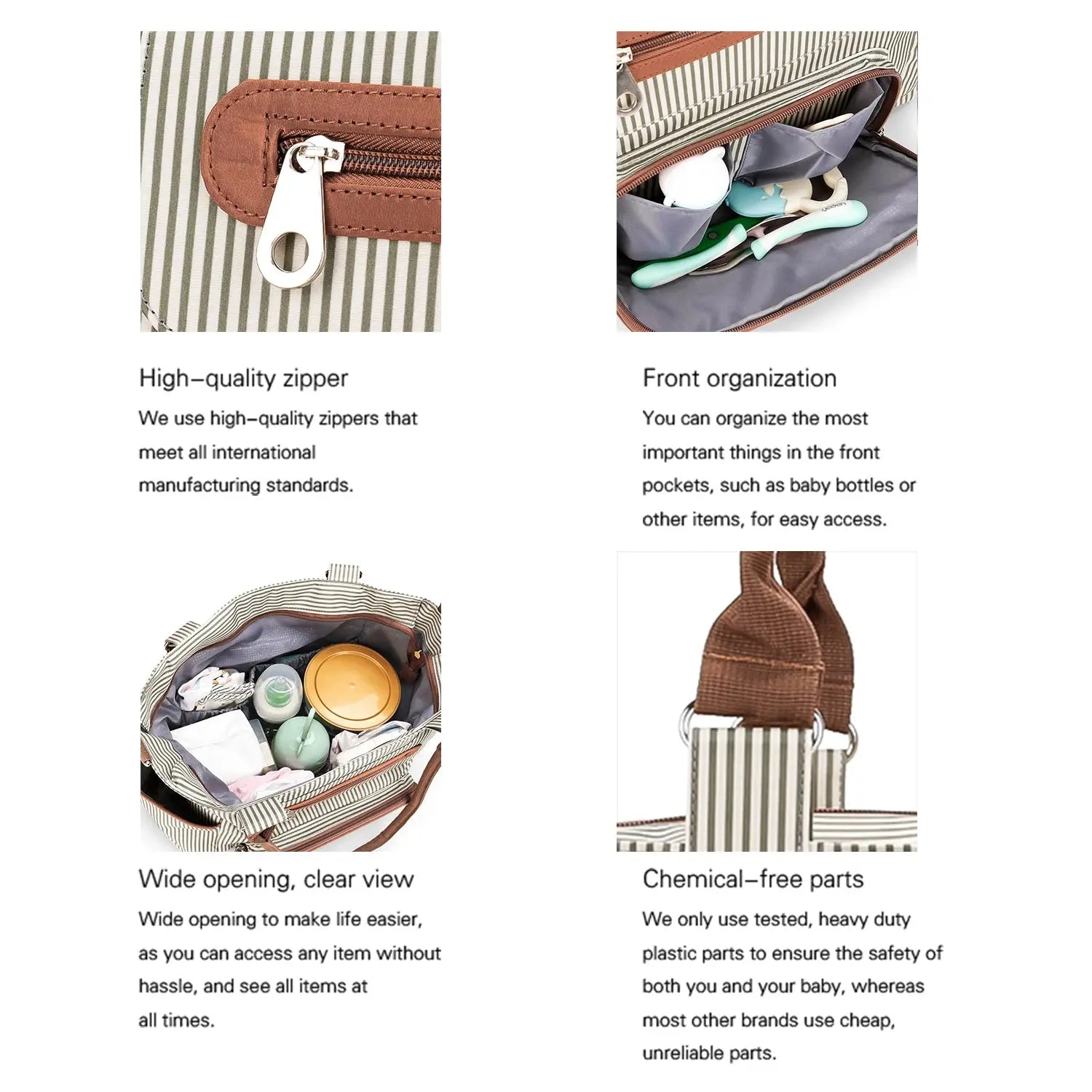 7pcs Nappy Changing Bag Set,Multifunction Mummy Tote Bag Baby Changing Bag Shoulder Handbag Travel Diaper Bag Nova Trendz
