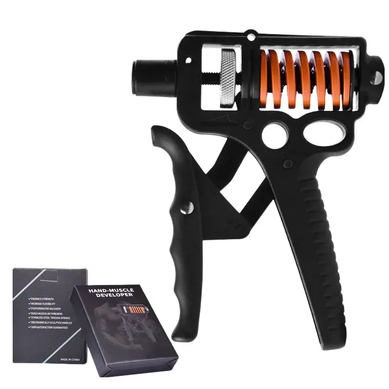 Adjustable Hand Grip Strengthener 5-165Kg Heavy Duty Finger Expander Arm Wrist Forearm Trainers for Fitness with Steel Spring Nova Trendz