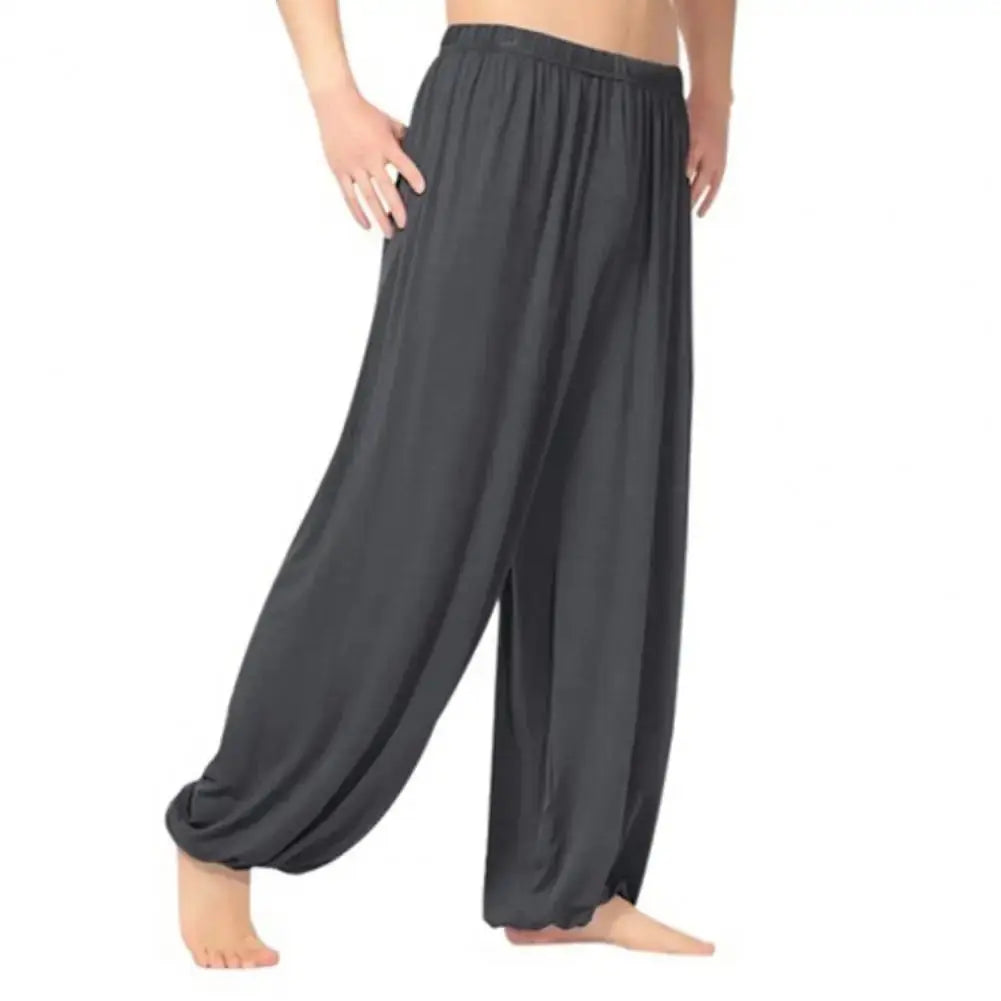Women Men Harem Pants Modal Yoga Loose Long Pants Belly Dance Boho Sports Wide Trousers Quick Dry Sweatpants Yoga Clothing - Nova Trendz