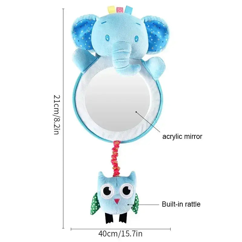 Black White View Back Seat Mirror Baby Car Mirror Safety Seat Headrest Rearview Mirror Baby Facing Rear Ward Car Kids Monitor Nova Trendz