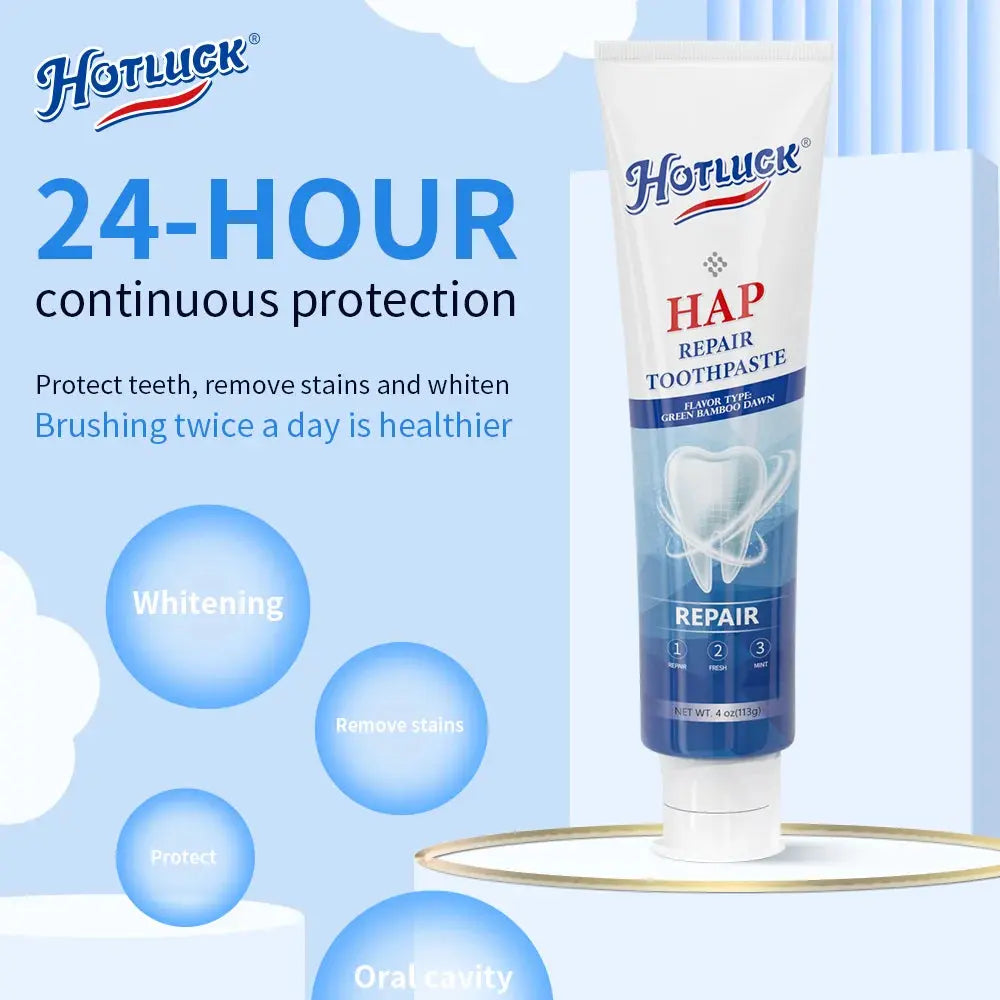 Hotluck Fluoride Free Nano Hydroxyapatite Toothpaste for & Sensitive Relief, Whitening, SLS Free, Natural Peppermint.Made in Chi - Nova Trendz