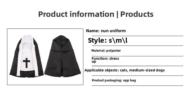 Cat Costumes, Cats and Dogs, Cross-dressing, Funny COS, Small and Medium-sized Pet Photo Props, Cat Funny Costumes - Nova Trendz