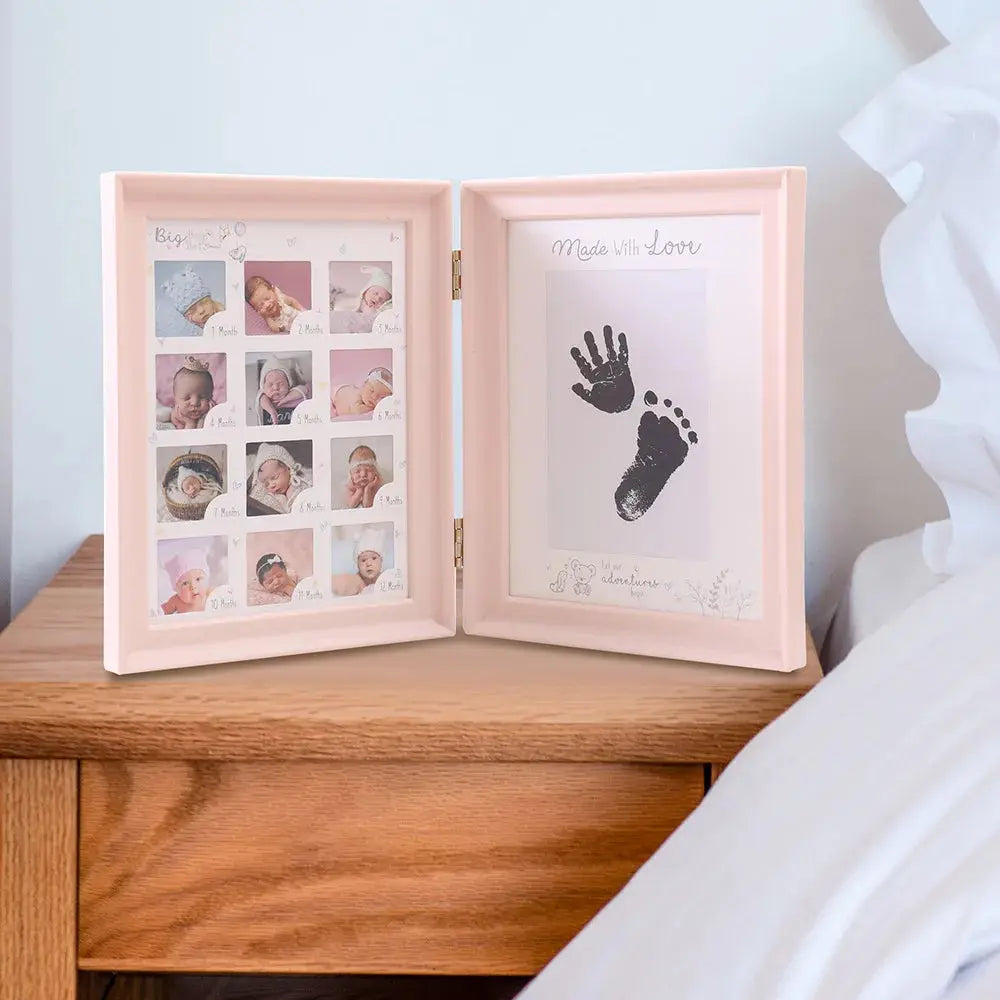 Ylsteed The First Year Baby Keepsake Frame 0-12 Months Milestone Pictures Photo Frame Souvenirs Infant Growing Memory Gift Nova Trendz
