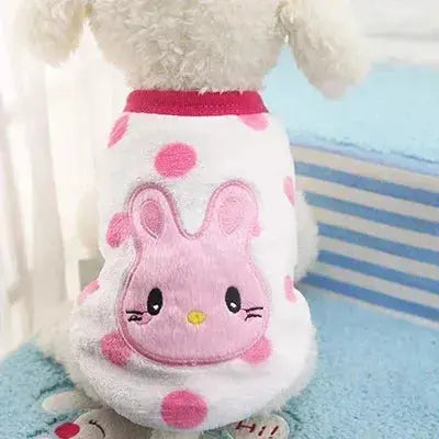 Cartoon Fleece Pet Cat Clothes Winter Warm Pet Dog Vest Puppy Cat Sweater Dog Clothes For Small Dogs Cats Coat Jacket Pet Outfit - Nova Trendz