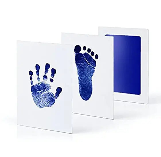 Newborn Baby DIY Handprint Footprint Kit Ink Pads Photo Frame Handprint Toddlers Souvenir And Pet Cat Dog Paw Prints Nova Trendz