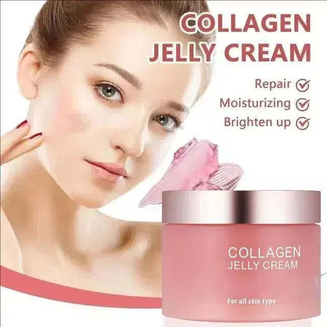 Sakura Mask,Collagen Jelly Cream Niacinamide And Hydrolyzed Collagen Strengthen Skin Barrier Lasting Moisturizing Skin Face Care Nova Trendz