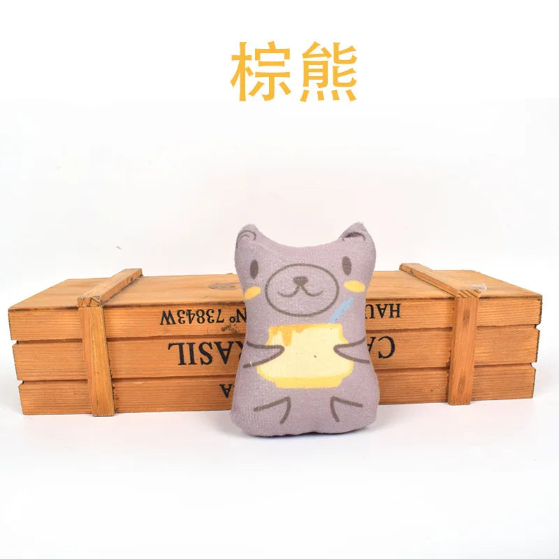 Dorakitten Catnip Toys for Indoor Cats - 5PCS Plush Cat Chew Toys Teething Interactive Catnip Filled Kitten Toy Soft Pet Toy