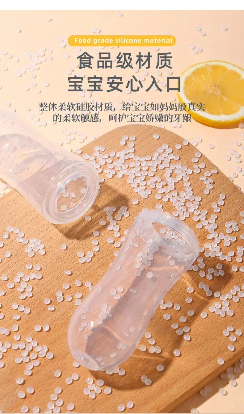 Squeezing Feeding Bottle Silicone Newborn Baby Training Rice Spoon Infant Cereal Food Supplement Feeder Safe Tableware Tools Nova Trendz