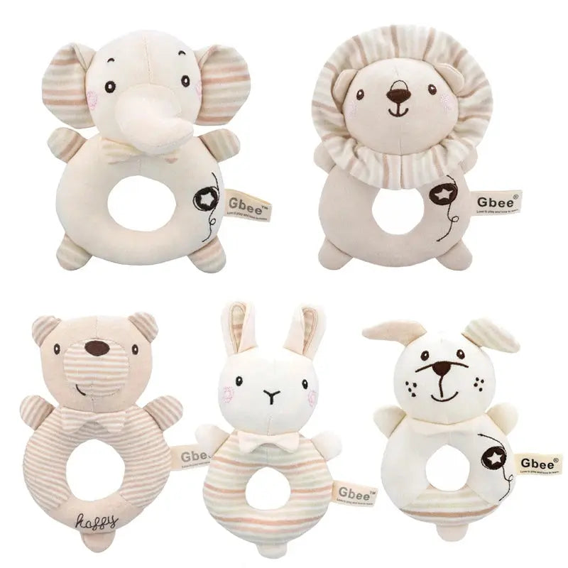 Baby Plush Rattle Cartoon Animals Crib Mobile Bed Bell Toys 0-12 Months Infant Toddler Early Educational Toy for Newborn  Gifts Nova Trendz