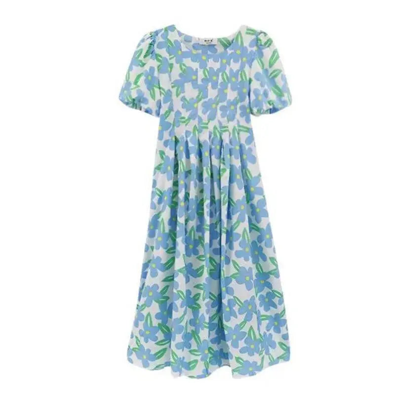 New Small Fresh Maternity Dress Summer Korean Loose Tide Mother French Maternity Printing Doll Printing Doll Dress Summer Outing Nova Trendz