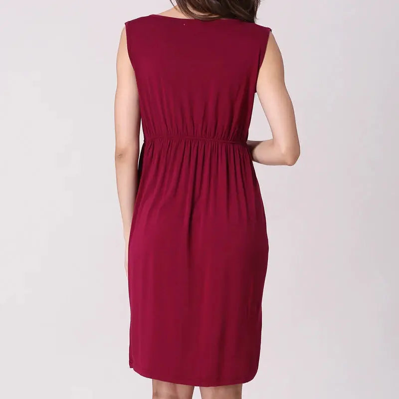 Summer Maternity Clothes Breastfeeding Dress Sleeveless Maternity Dresses For Pregnant Women Lactation Vest Nursing Skirt Nova Trendz