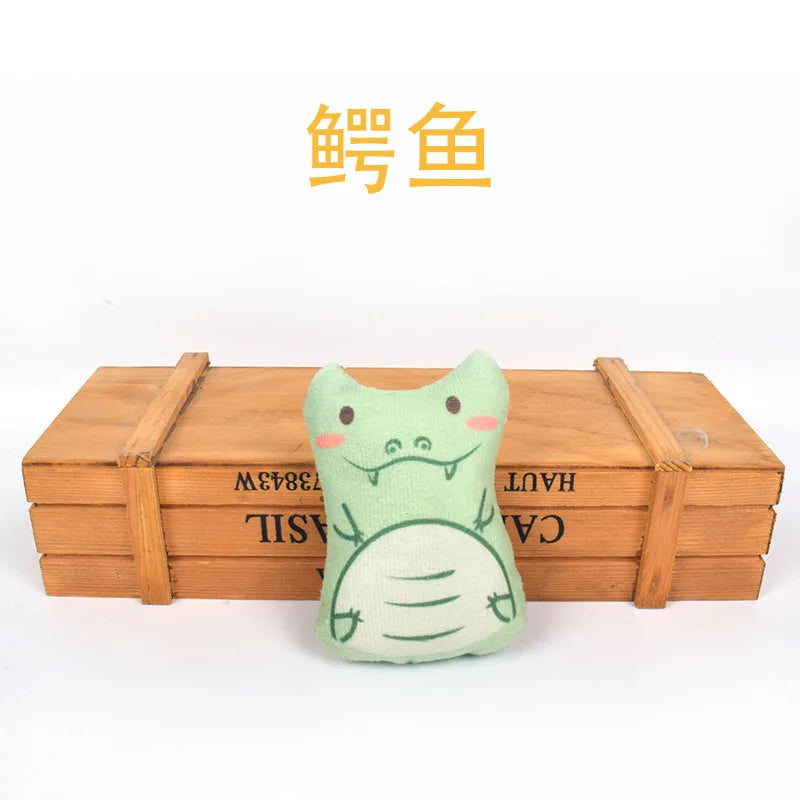 Dorakitten Catnip Toys for Indoor Cats - 5PCS Plush Cat Chew Toys Teething Interactive Catnip Filled Kitten Toy Soft Pet Toy