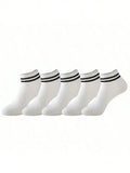 1 Pairs Women's Grip Socks, Non-Slip Pilates Yoga Socks Double Stripe Non-Slip Socks Exercise, Ballet, Sport Socks, Mid-Tube Nova Trendz