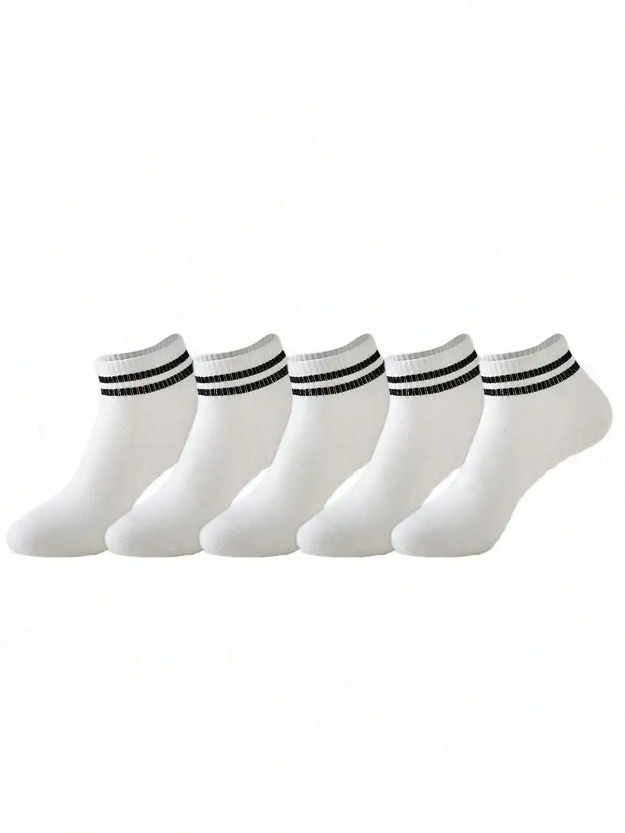 1 Pairs Women's Grip Socks, Non-Slip Pilates Yoga Socks Double Stripe Non-Slip Socks Exercise, Ballet, Sport Socks, Mid-Tube Nova Trendz