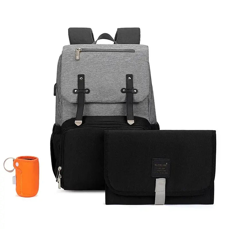Fashion New Baby Diaper Bag Backpack Multifunctional Diaper Bag Organizer with Thermal Milk Bottle Bag Baby Bags for Mom Nova Trendz