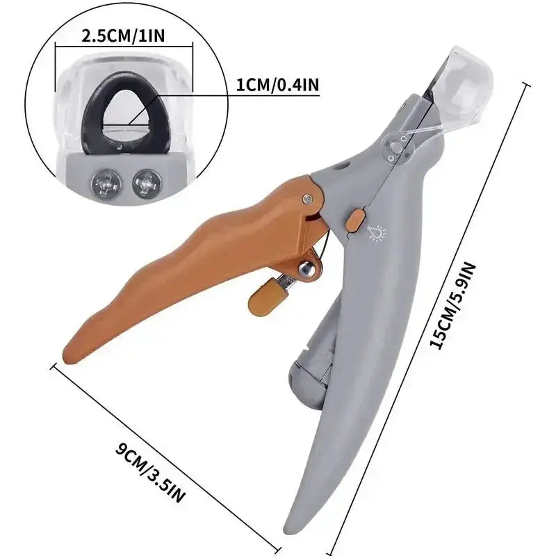 Pet Nail Clipper with LED Light Dog Cat Special Nail Clipper Multifunction Nail Trimmer Pet Cleaning Grooming Supplies Dog bib Nova Trendz
