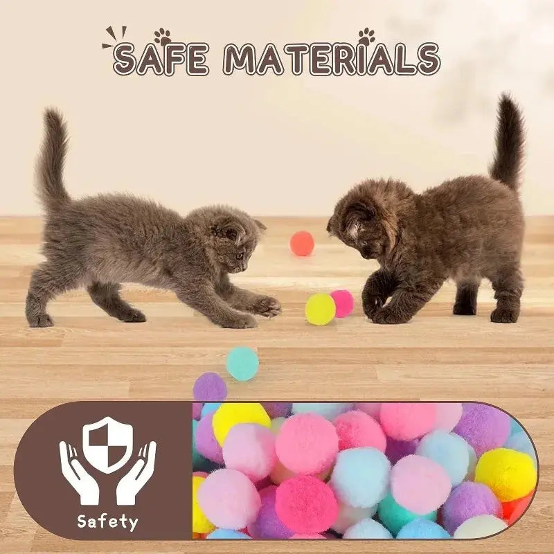 Cat Toys Interactive Launch Training Toy For Pet Kitten Creative Mini Shooting Gun Games Stretch Plush Ball Toys Pet Supplies - Nova Trendz
